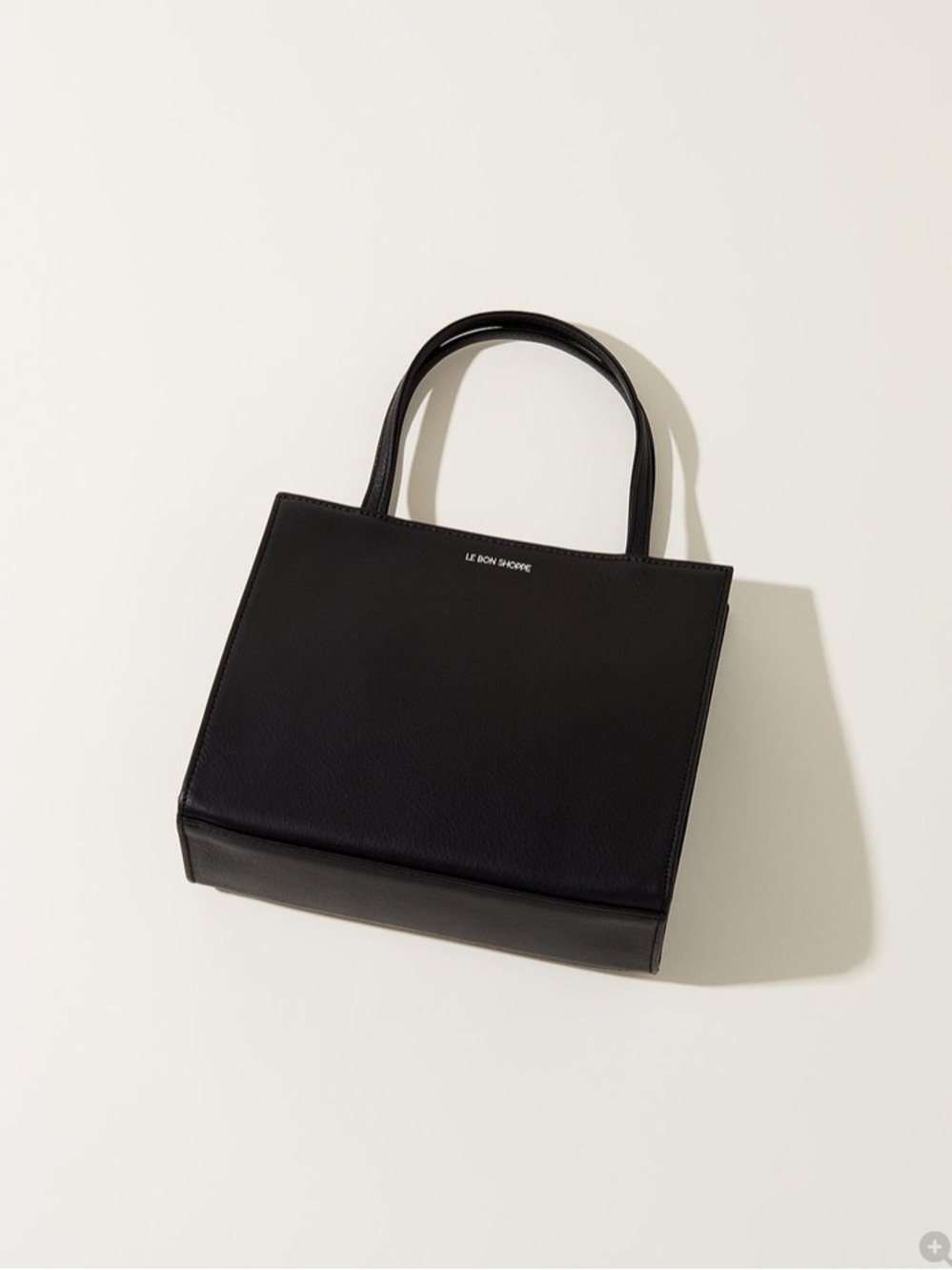 Le Bon Shoppe Black Leather ‘Petite Shop’ hand Bag